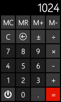 Metro UI Calculator